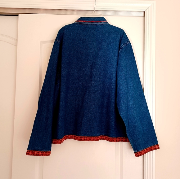 CHRISTMAS VINTAGE DENIM  JACKET, XL - Picture 3 of 13
